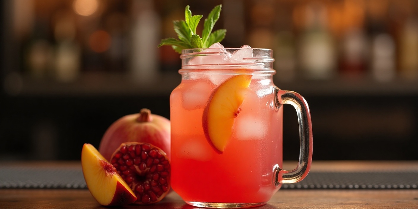 Peach Pomegranate Margarita